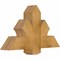 Ekena Millwork Redmond Rough Sawn Timber Gable Bracket, Western Red Cedar, 36"W x 21"H x 6"D x 6"F, 14/12 Pitch GBW036X21X0606RED00RWR - alternate 4